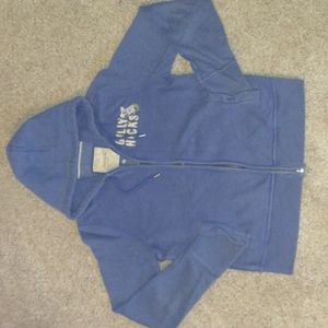 Gilly Hicks blue zip up hoodie